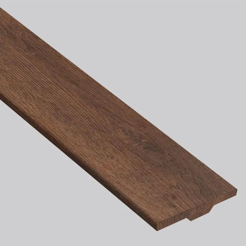 Smithcliffs Hillsdale Semi Gloss T Molding Wood Look Rigid Core Moldings 1.77x0.28 close up