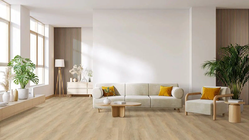 Laurel Honey Hollow Semi Gloss Overlap Stair Nose Wood Look Lvt Moldings 2.23x1.03 in a finished room