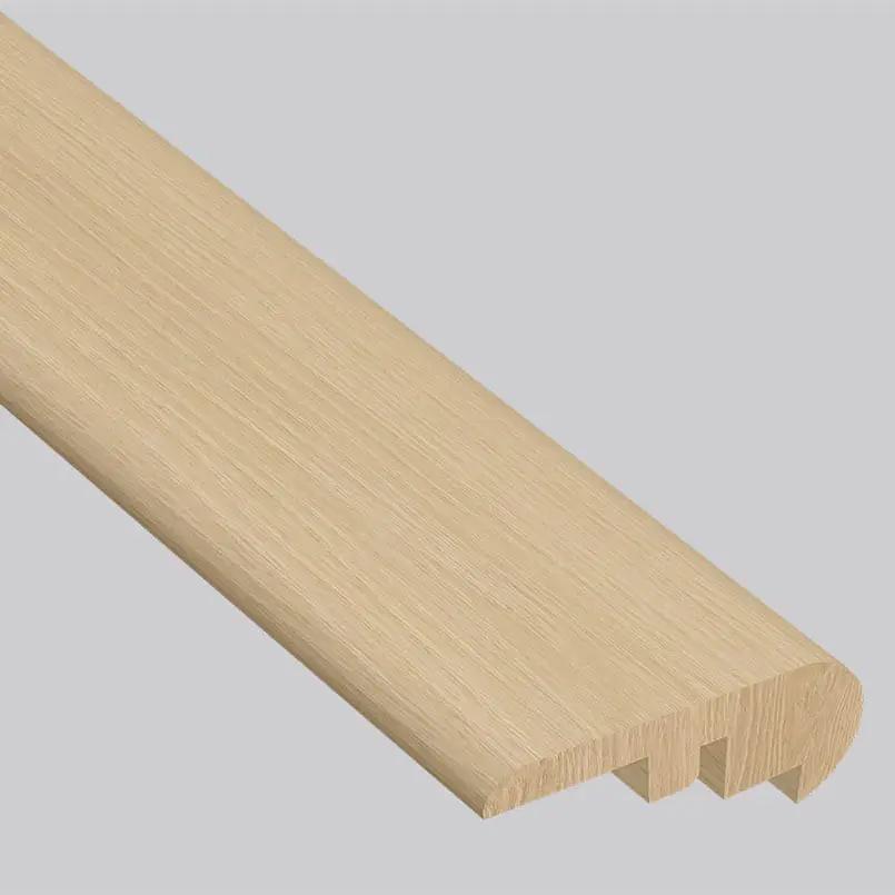 Shorecliffs Houston Trail Semi Gloss Overlap Stair Nose Wood Look Rigid Core Moldings 2.23x1.03 close up