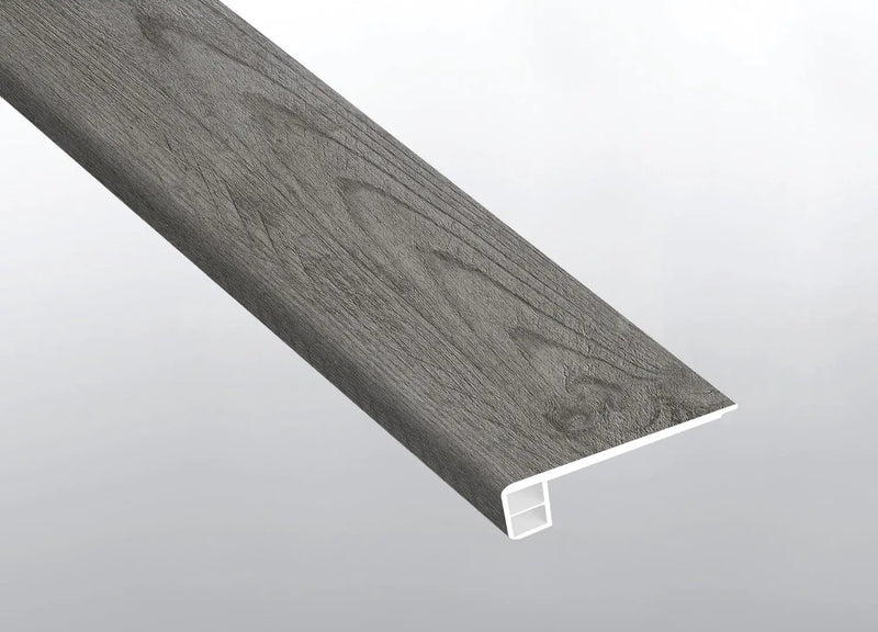 Cyrus Katella Ash Semi Gloss Flush Stair Nose End Cap Wood Look Lvt Moldings 2.75x0.75 close up