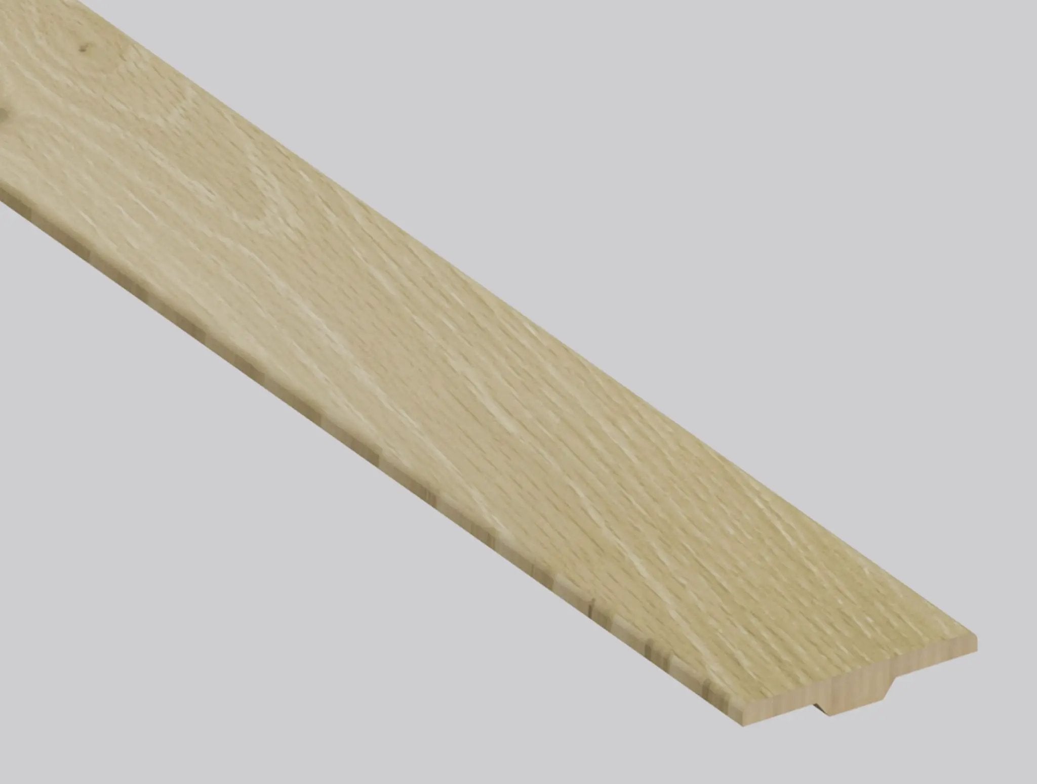 Woodhills Kings Buff Wood Semi Gloss T Molding Look Moldings 1.25x0.28 close up