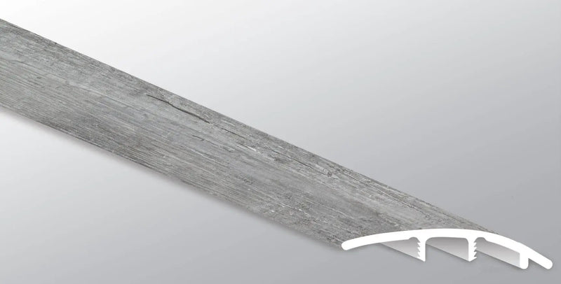 Andover Kingsdown Gray Semi Gloss Stair Riser Wood Look Lvt Moldings 1.77x0.345 close up