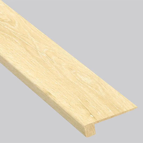Smithcliffs Lanston Oak Semi Gloss Flush Stair Nose End Cap Wood Look Rigid Core Moldings 4.53x0.94