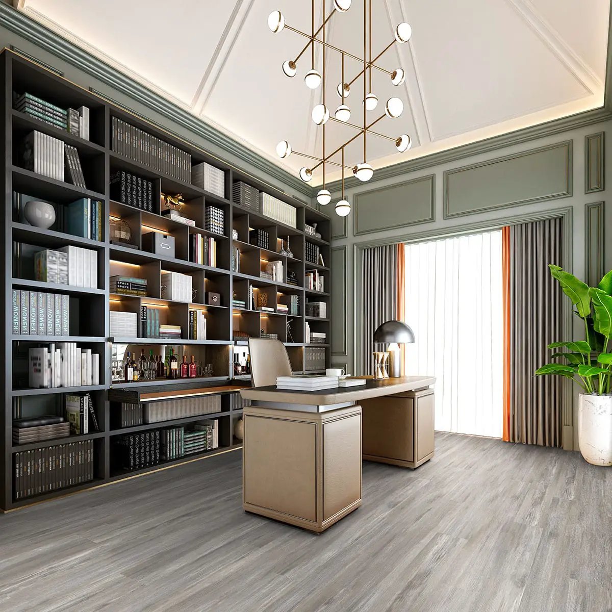 Ashton Loton Hill Semi Gloss End Cap Wood Look Lvt Moldings 1.5x0.25 in a finished room