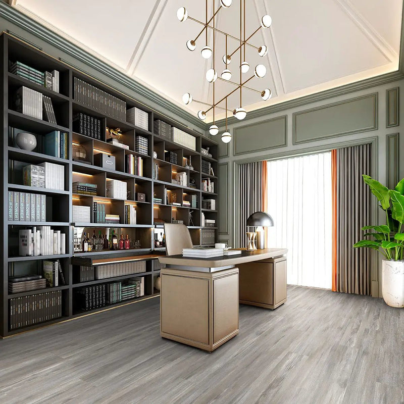 Ashton Loton Hill Semi Gloss End Cap Wood Look Lvt Moldings 1.5x0.25 in a finished room