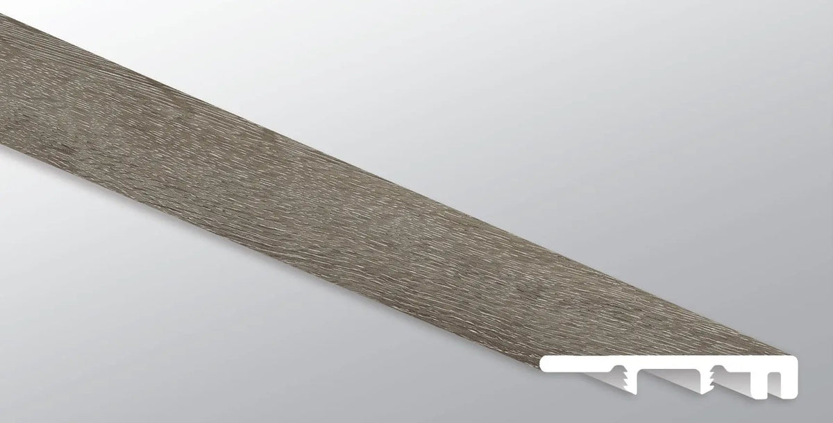 Glenridge Charcoal Oak Semi Gloss End Cap Wood Look Lvt Moldings 1.5x0.25 by MSI Surfaces