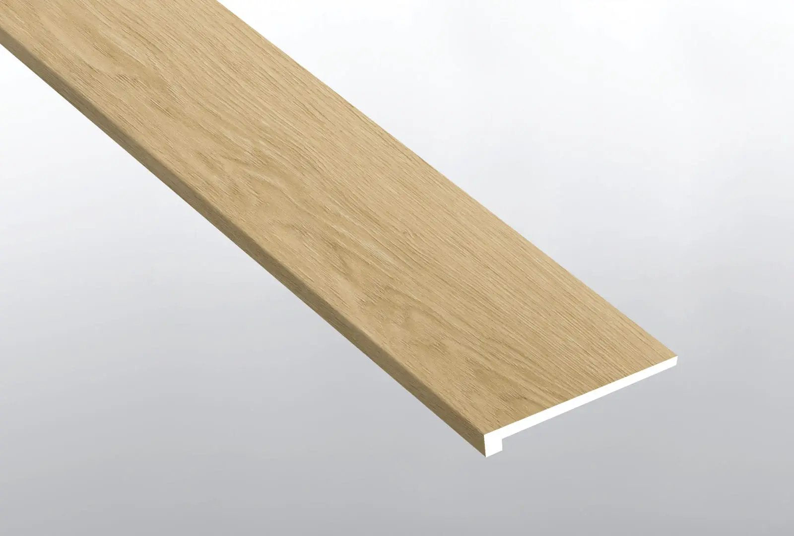 Laurel Malta Semi Gloss Wood Look Lvt Moldings 12x1.25 1.25 inch close up