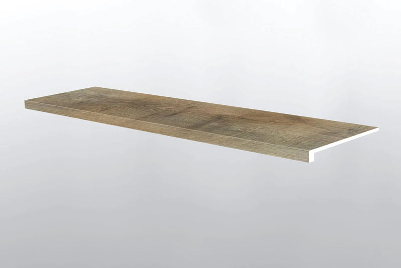 Glenridge Reclaimed Oak Semi Gloss Wood Look Lvt Moldings 12x1.25 close up