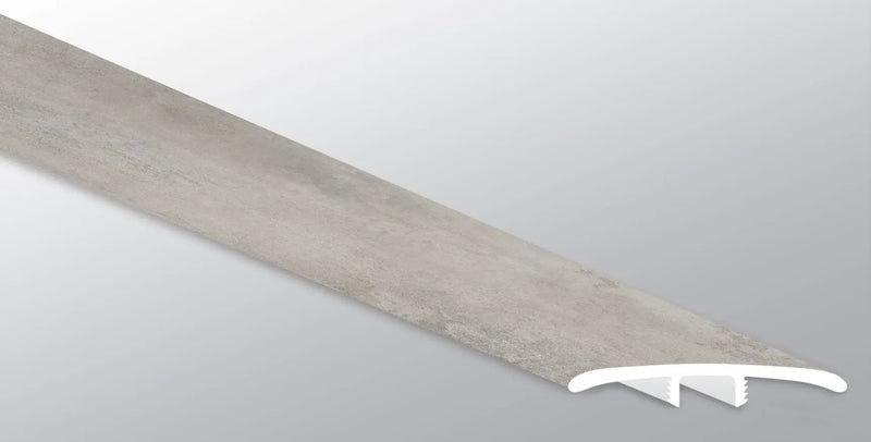 Trecento Mountains Gray Semi Gloss T Molding Lvt Moldings 1.77x0.28 close up