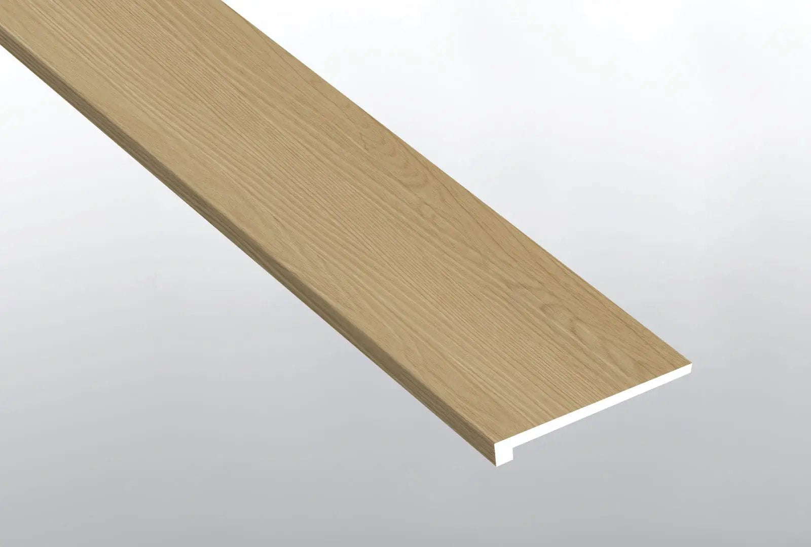 Laurel Palmilla Semi Gloss Wood Look Lvt Moldings 12x1.25 1.25 inch close up