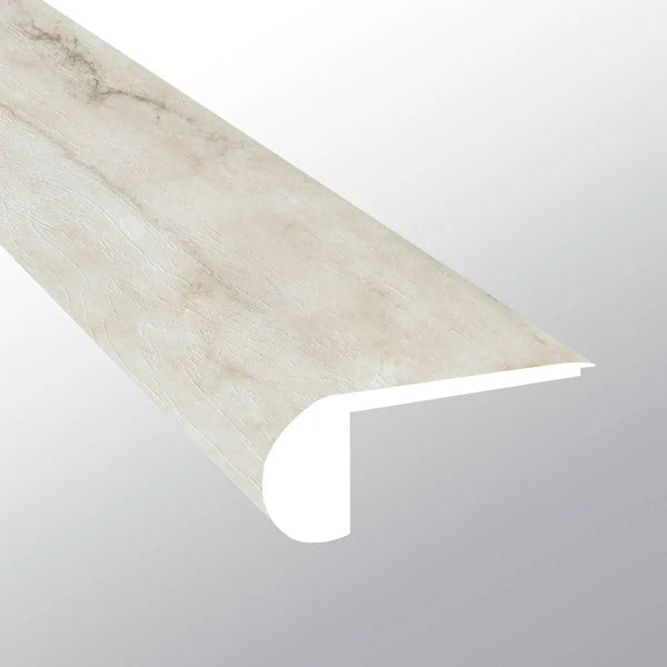 Trecento Quarzo Taj Semi Gloss Flush Stair Nose Marble Look Lvt Moldings 2.75x0.75