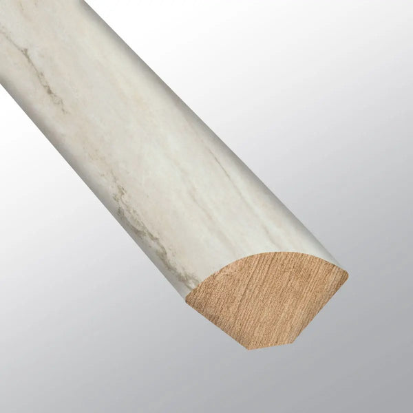Trecento Quarzo Taj Semi Gloss Quarter Round Marble Look Lvt Moldings 0.64x0.75