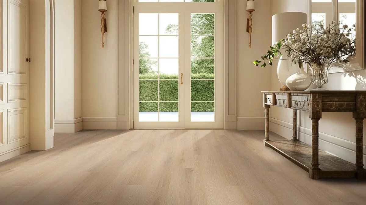 Xl Studio Quillian Semi Gloss Wood Look Lvt Moldings 2.75x0.75 in a finished room