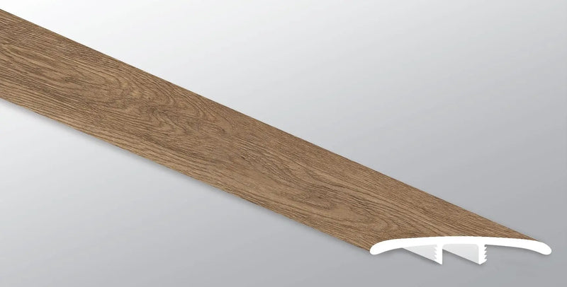 Glenridge Saddle Oak Semi Gloss T Molding Wood Look Lvt Moldings 1.77x0.28 close up