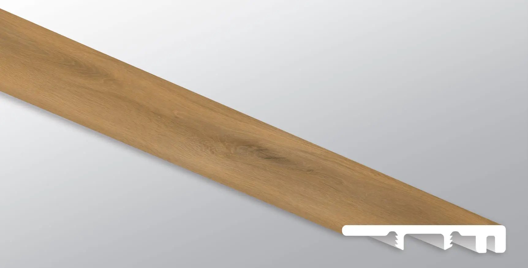 Laurel Scandi Semi Gloss End Cap Wood Look Lvt Moldings 1.5x0.25 by MSI Surfaces