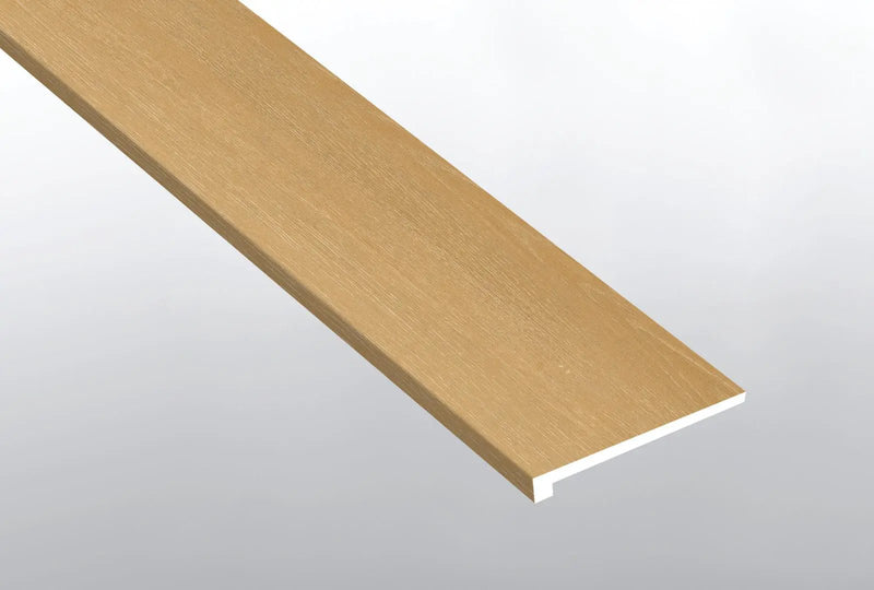 Laurel Selbourne Semi Gloss Wood Look Lvt Moldings 12x1.25 1.25 inch close up