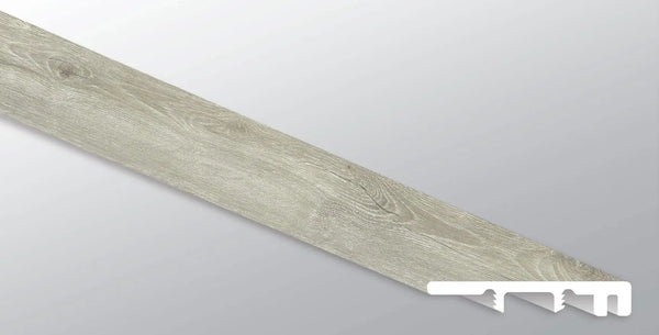 Glenridge Twilight Oak Semi Gloss End Cap Wood Look Lvt Moldings 1.5x0.25