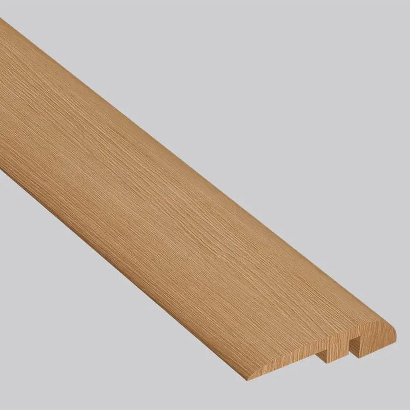 Shorecliffs Wallingford Blonde Semi Gloss Stair Riser Wood Look Rigid Core Moldings 1.77x0.345 close up