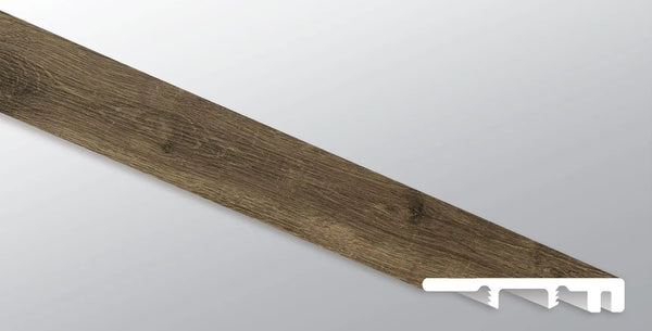 Cyrus Walnut Waves Semi Gloss End Cap Wood Look Lvt Moldings 1.5x0.25