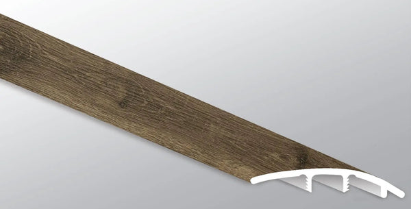 Cyrus Walnut Waves Semi Gloss Stair Riser Wood Look Lvt Moldings 1.77x0.345