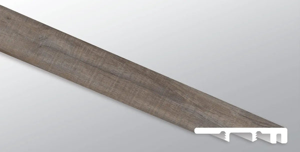 Cyrus Weathered Brina Semi Gloss End Cap Wood Look Lvt Moldings 1.5x0.25