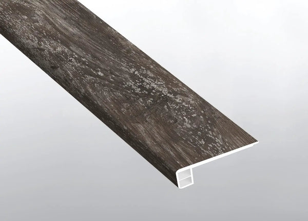 Cyrus Weathered Brina Semi Gloss Flush Stair Nose End Cap Wood Look Lvt Moldings 2.75x0.75