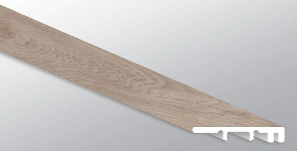 Cyrus Whitfield Gray Semi Gloss End Cap Wood Look Lvt Moldings 1.5x0.25