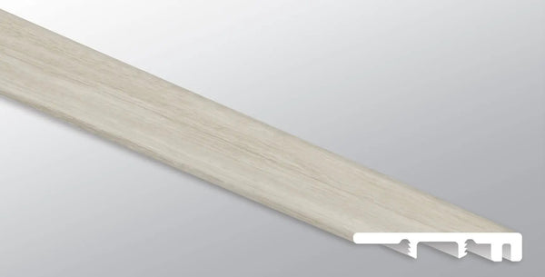 Trecento White Ocean Semi Gloss End Cap Lvt Moldings 1.5x0.25
