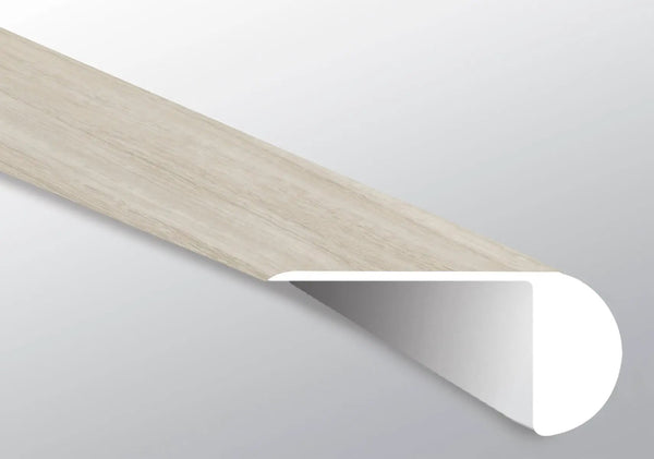 Trecento White Ocean Semi Gloss Overlap Stair Nose Lvt Moldings 2.23x1.03