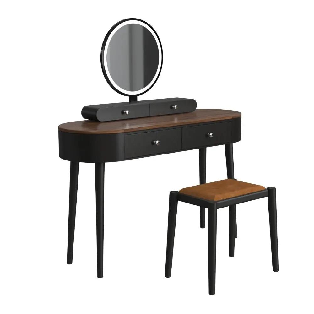 Makeup Vanity Table Set with LED Mirror and 3 Spacious Drawers by DirectDeals