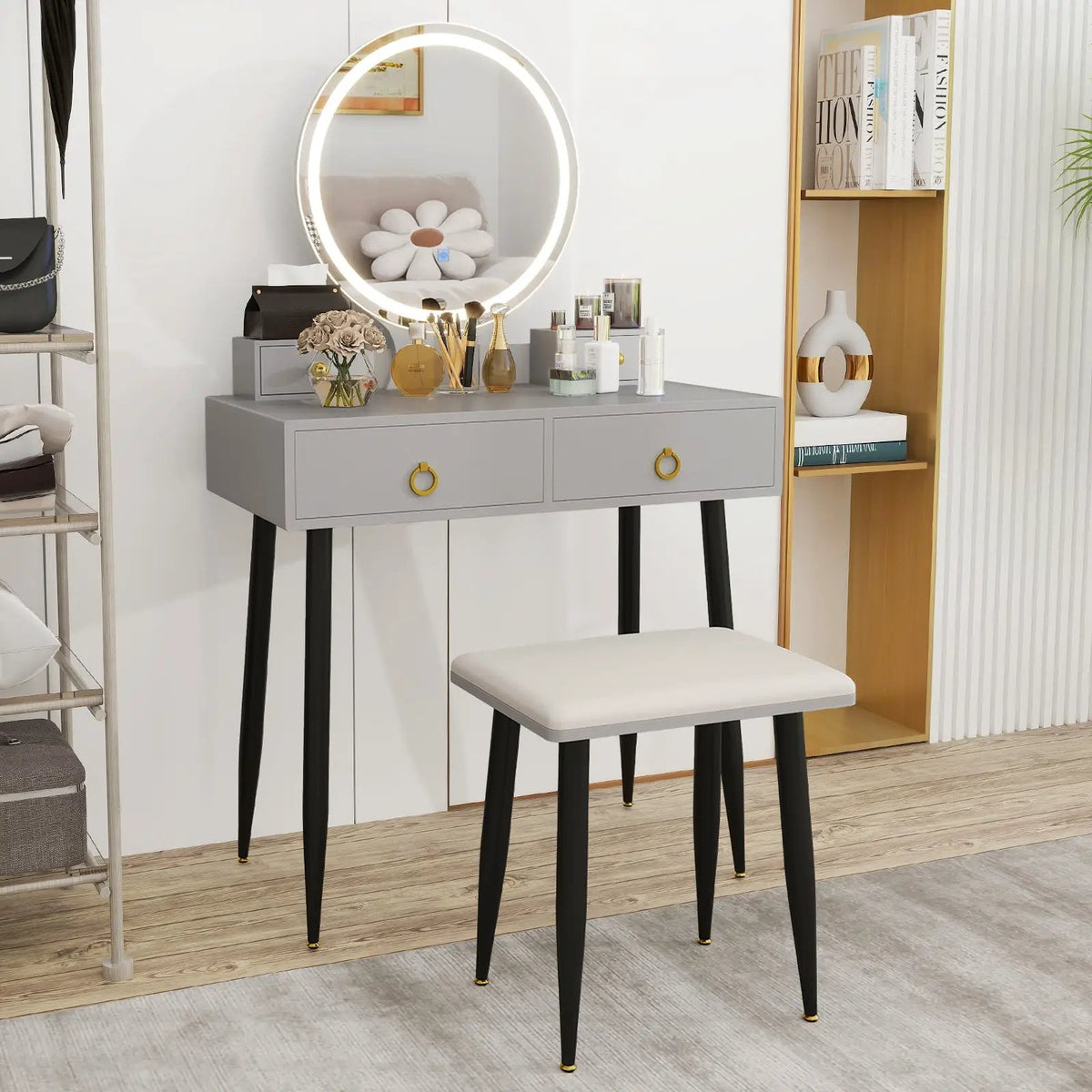 Vanity Table Set with Mirror, photo 6 of 9