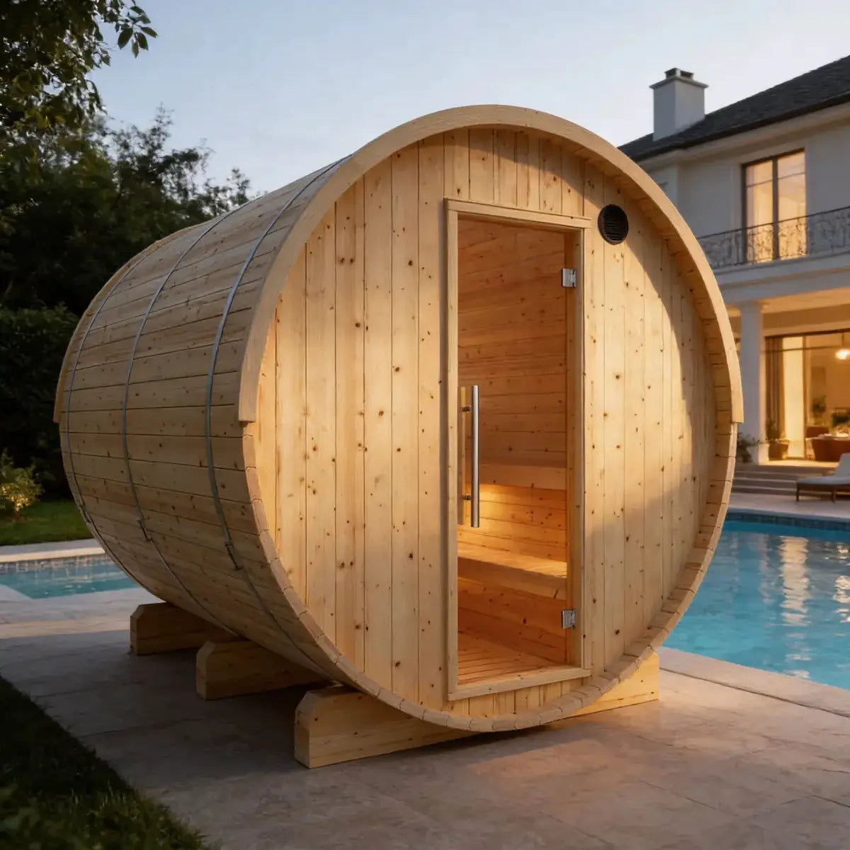 Vassa Finnish Barrel Sauna with WiFi Heater - Finnish Sauna Builders, photo 3 of 21