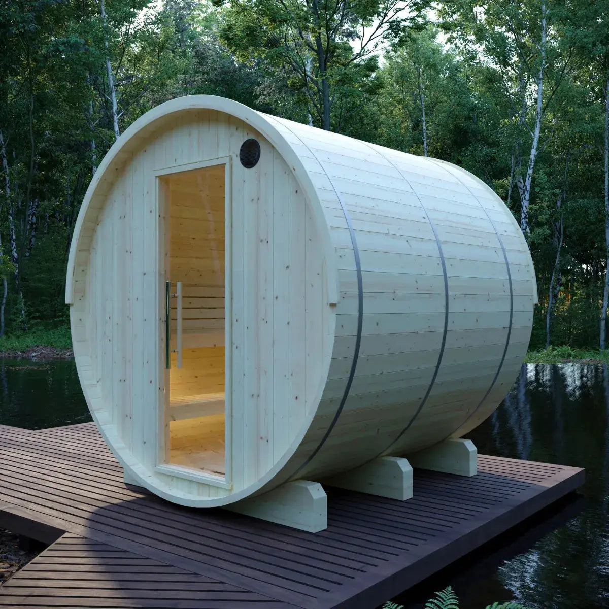 Vassa Finnish Barrel Sauna with WiFi Heater - Finnish Sauna Builders, photo 15 of 21