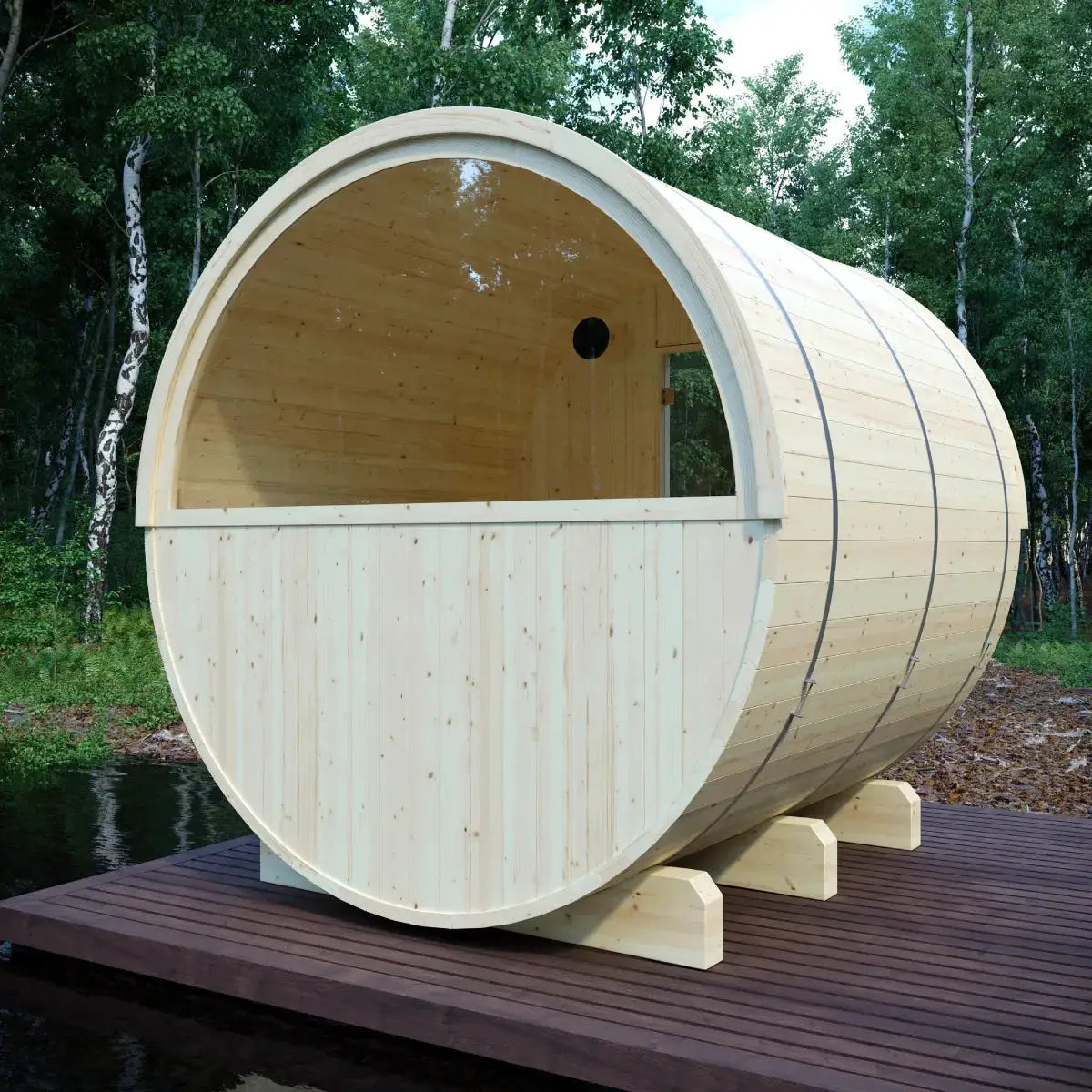 Vassa Finnish Barrel Sauna with WiFi Heater - Finnish Sauna Builders, photo 17 of 21