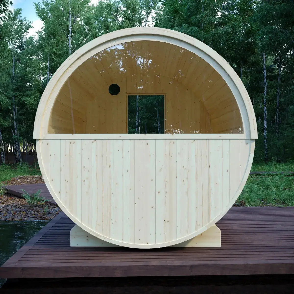 Vassa Finnish Barrel Sauna with WiFi Heater - Finnish Sauna Builders, photo 18 of 21