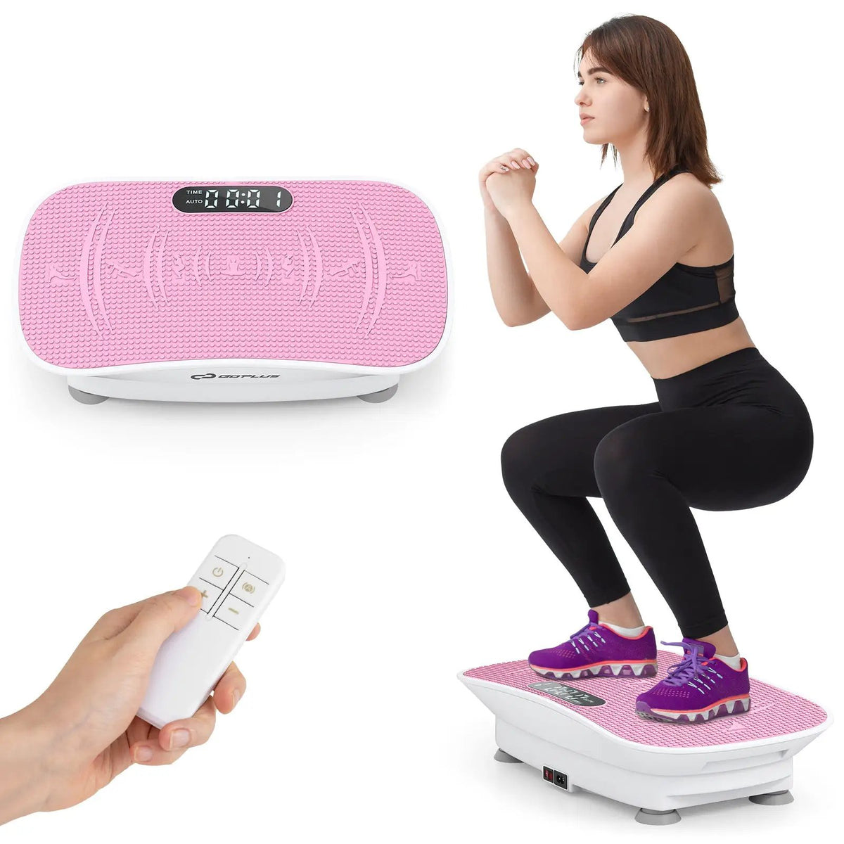 Vibration Plate Exercise Machine for Lymphatic Drainage and Weight Loss with 10 Speed Intensities, photo 18 of 56