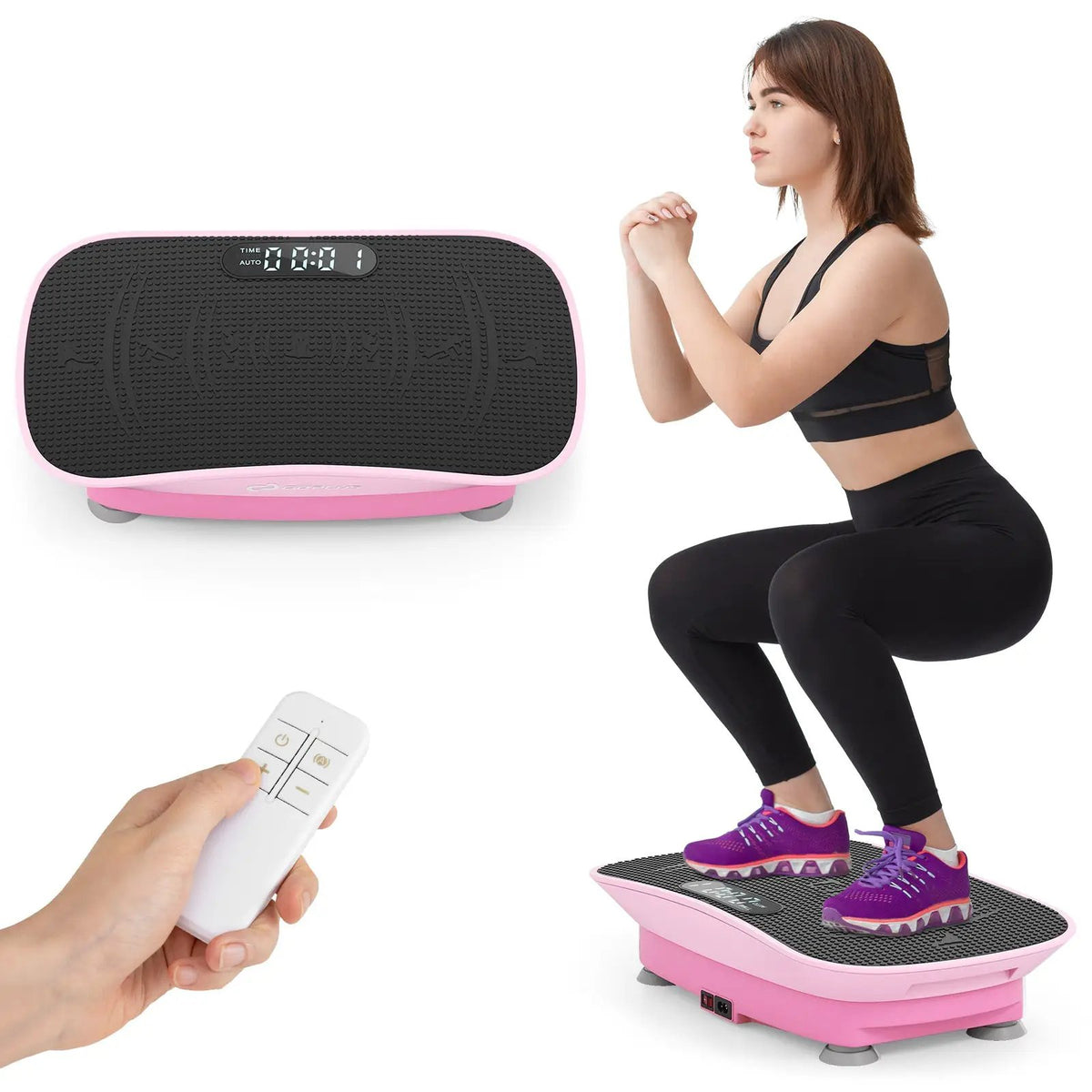 Vibration Plate Exercise Machine for Lymphatic Drainage and Weight Loss with 10 Speed Intensities, photo 20 of 56