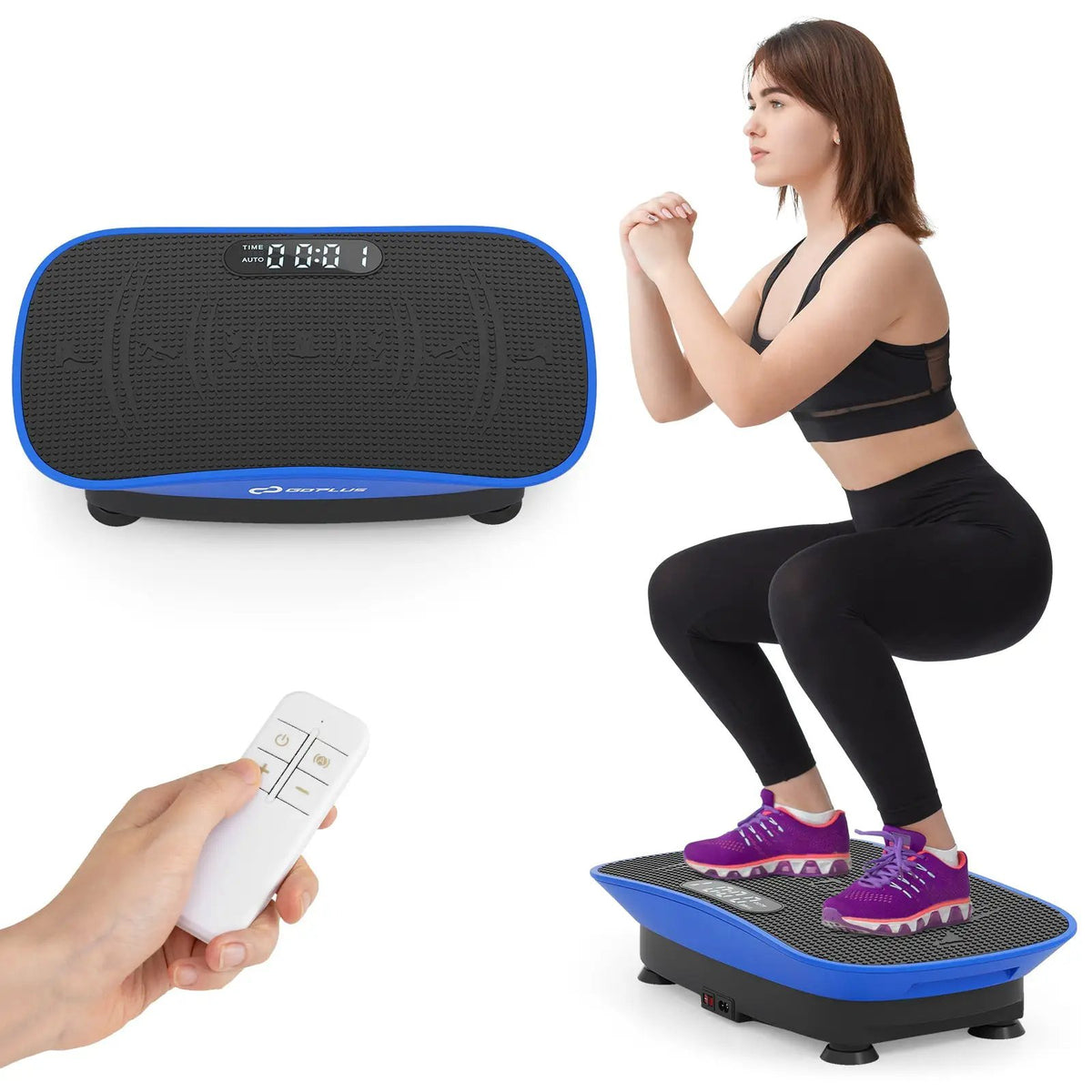 Vibration Plate Exercise Machine for Lymphatic Drainage and Weight Loss with 10 Speed Intensities, photo 28 of 56