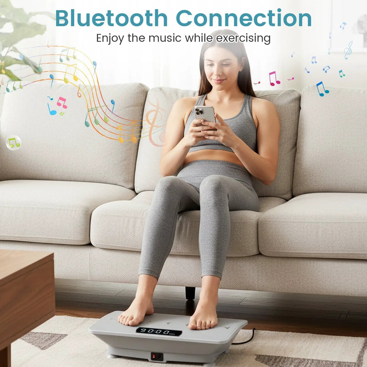 Vibration Plate Exercise Machine with Gravity Sensor for Home, photo 2 of 16