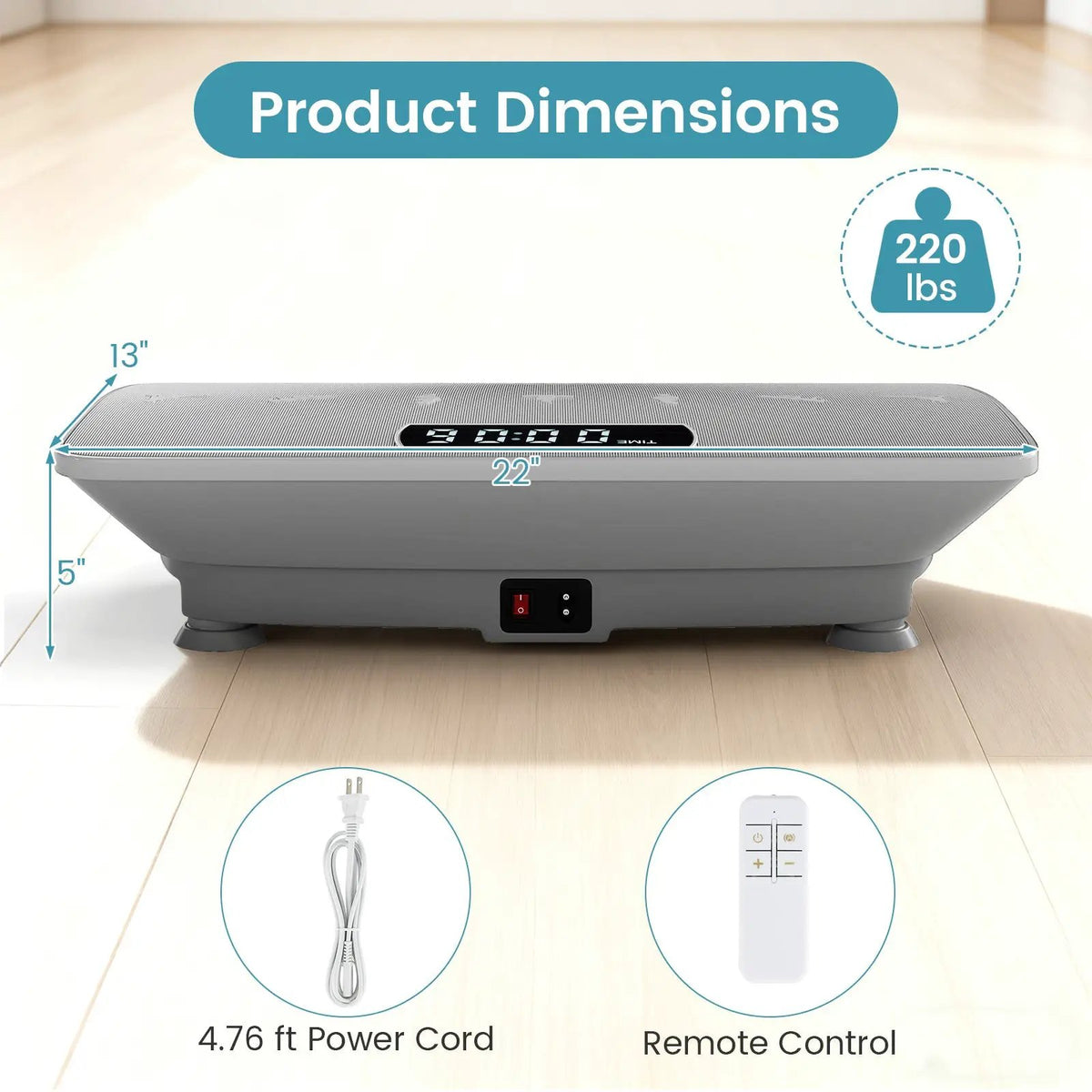 Vibration Plate Exercise Machine with Gravity Sensor for Home, photo 8 of 16