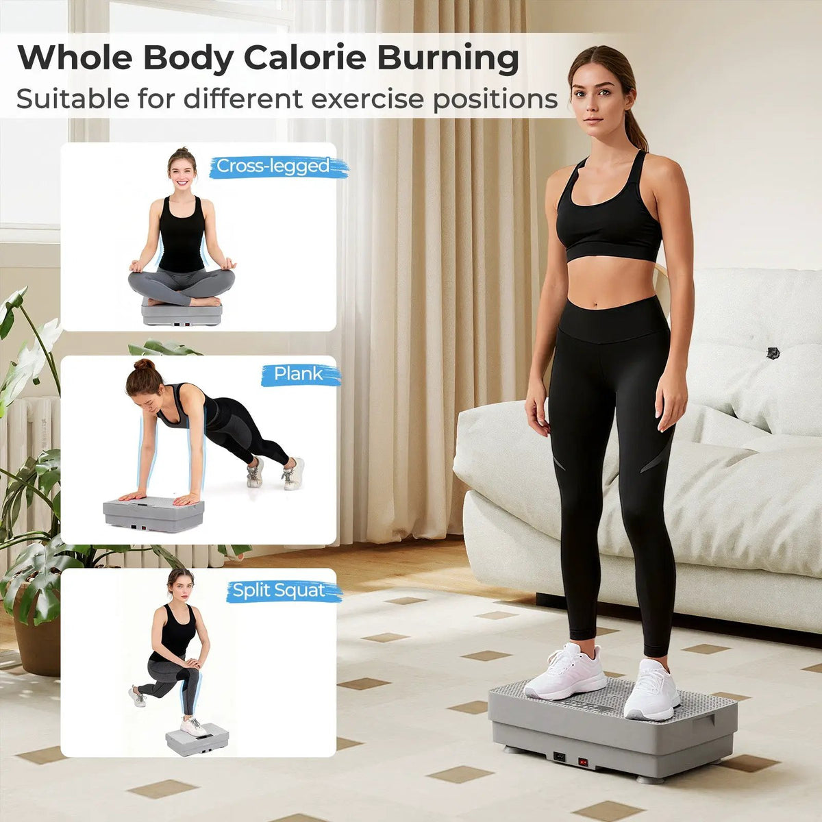Vibration Plate Exercise Machine with Gravity Sensor and Remote Control for Home Gym, photo 16 of 16