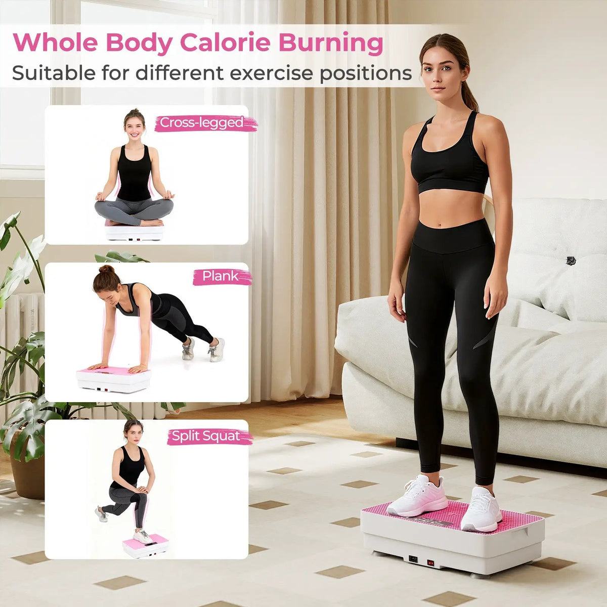 Vibration Plate Exercise Machine with Gravity Sensor and Remote Control for Home Gym, photo 15 of 16