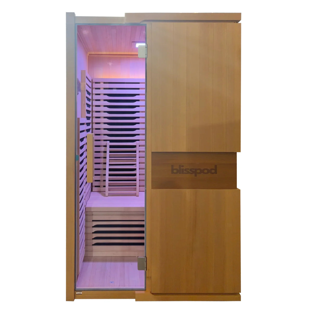 Blisspod | Milano | Full Spectrum Sauna | Canadian Hemlock Wood | Ultra Low EMF | 5 Far Infrared & 1 Red Glass Heater | Chromotherapy | Upto 2 Person, photo 4 of 15
