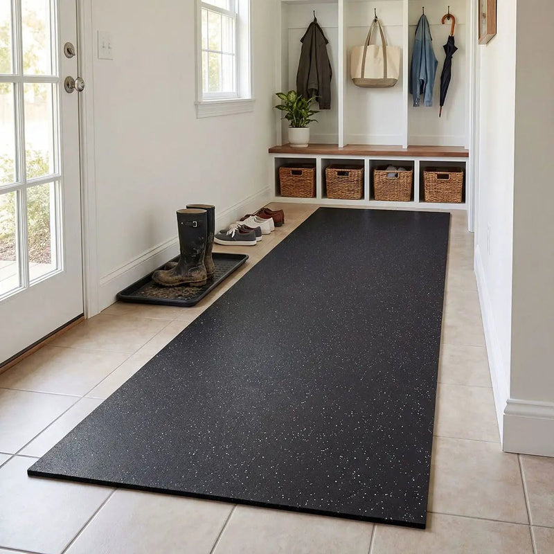 Gray Rubber Floor Mat 48x120x0.24 48x120 by MSI Surfaces