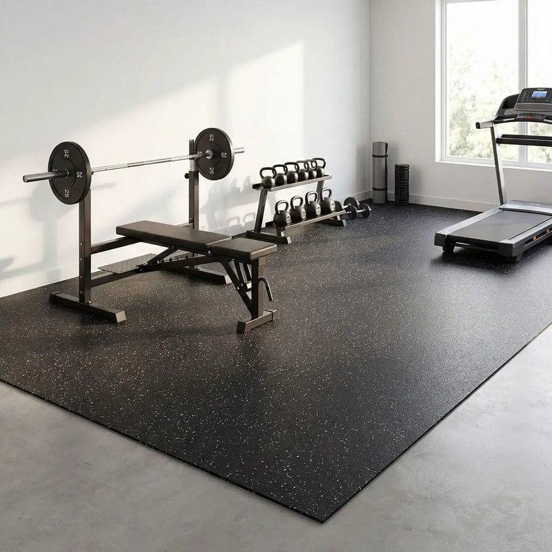Gray Rubber Floor Mat 48x120x0.24 48x120 by MSI Surfaces