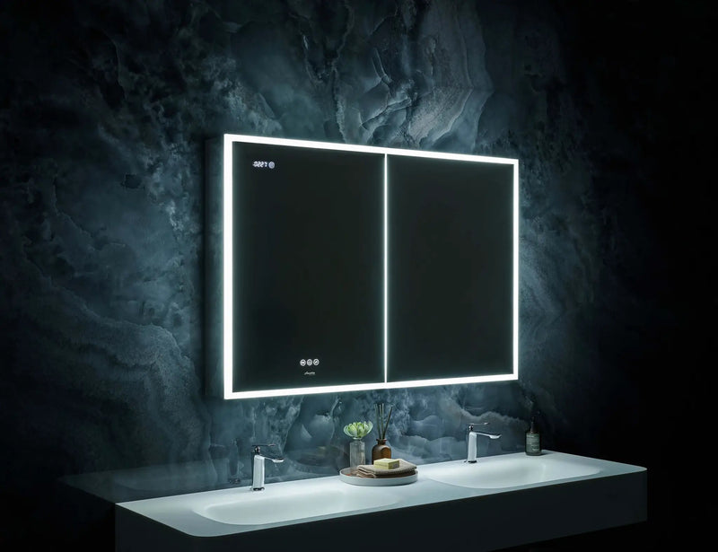 Pagani LED Mirror Cabinet with Defogger, Dimmer, Magnifier & USB outlet by Ancerre Designs