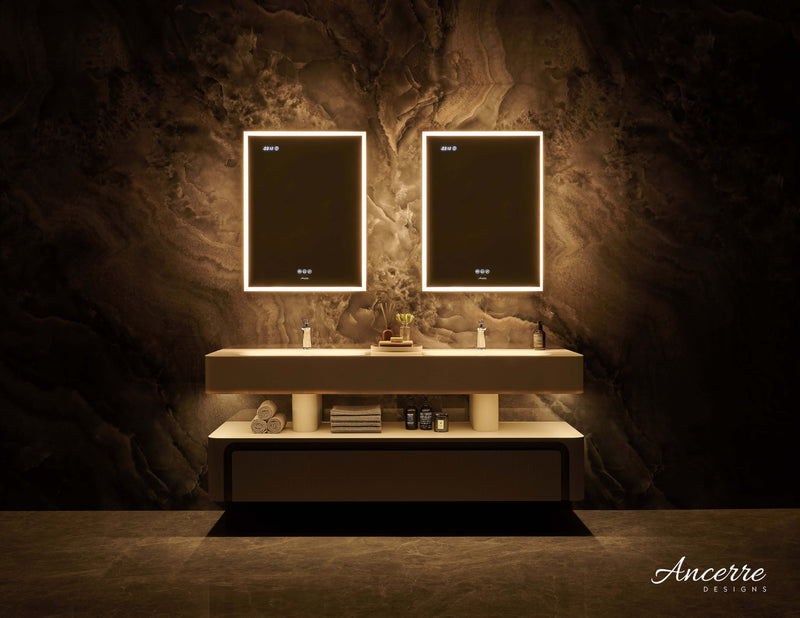 Pagani LED Mirror Cabinet with Defogger, Dimmer, Magnifier & USB outlet by Ancerre Designs