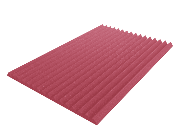3 Inch Acoustic Foam Wedge Style Panels - 13 Color Options by SoundAssured