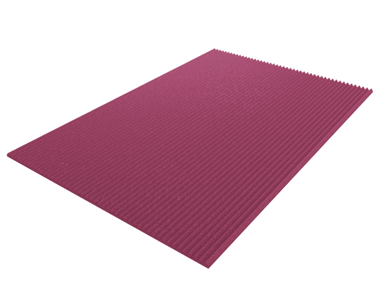 1 Inch Acoustic Foam Wedge Style Panels - 13 Color Options by SoundAssured