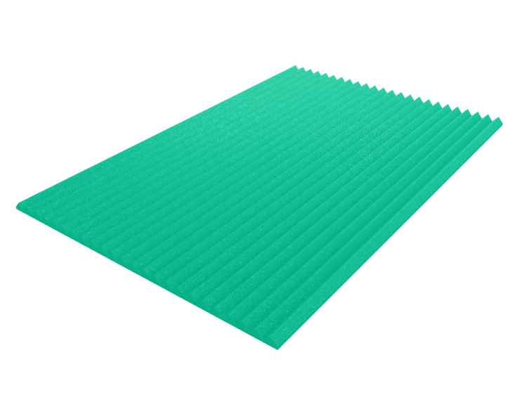 2 Inch Acoustic Foam Wedge Style Panels - 13 Color Options by SoundAssured